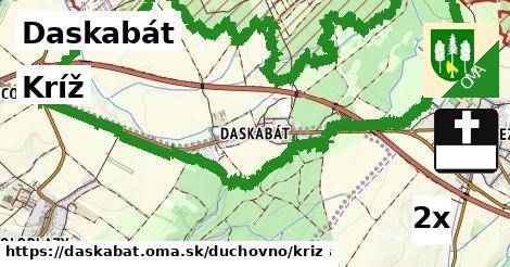 Kríž, Daskabát