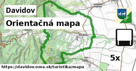 orientačná mapa v Davidov