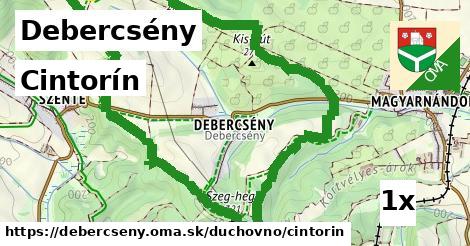 Cintorín, Debercsény