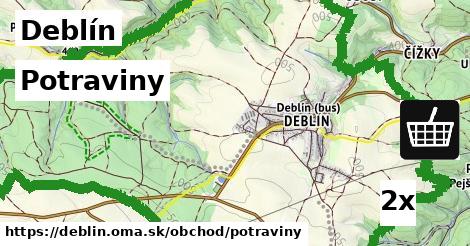 Potraviny, Deblín