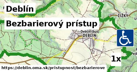 Bezbarierový prístup, Deblín