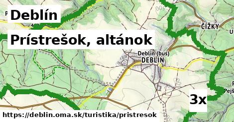 Prístrešok, altánok, Deblín