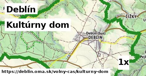 Kultúrny dom, Deblín