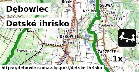 detské ihrisko v Dębowiec