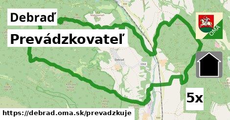 prevádzkovateľ v Debraď