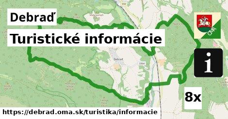 Turistické informácie, Debraď