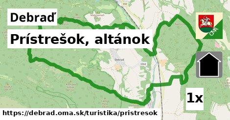 Prístrešok, altánok, Debraď