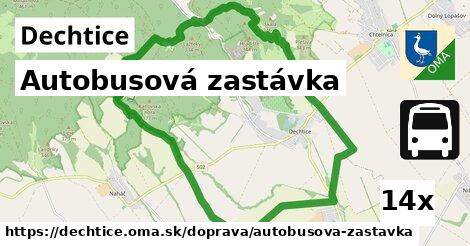 Autobusová zastávka, Dechtice