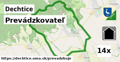 prevádzkovateľ v Dechtice