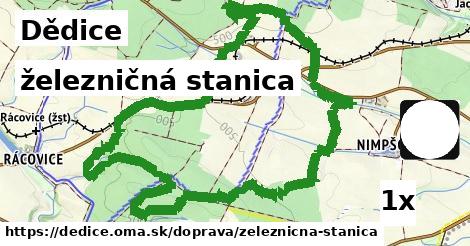 železničná stanica, Dědice