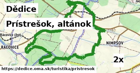 Prístrešok, altánok, Dědice