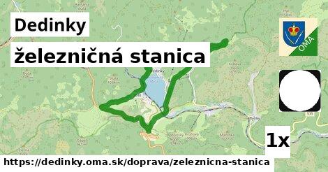 železničná stanica, Dedinky