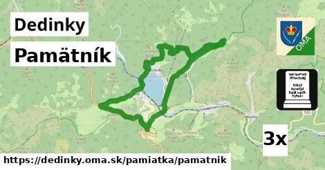 Pamätník, Dedinky