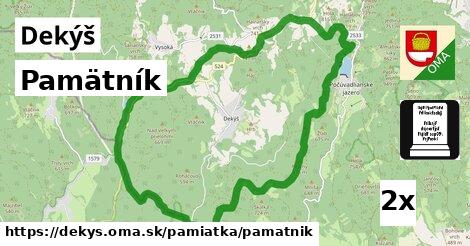 Pamätník, Dekýš