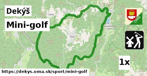 mini-golf v Dekýš