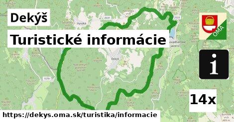 Turistické informácie, Dekýš