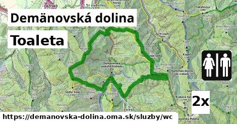 Toaleta, Demänovská dolina