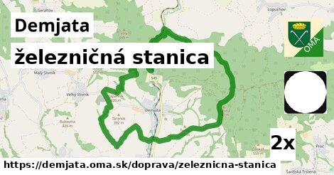 železničná stanica, Demjata