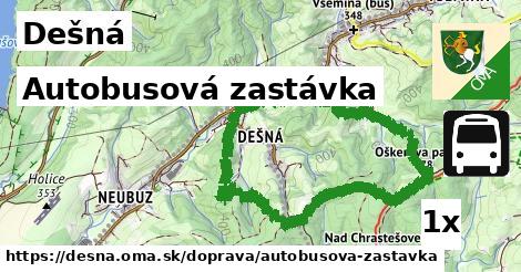 Autobusová zastávka, Dešná