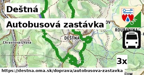 Autobusová zastávka, Deštná