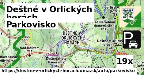 Parkovisko, Deštné v Orlických horách