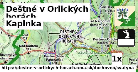 Kaplnka, Deštné v Orlických horách