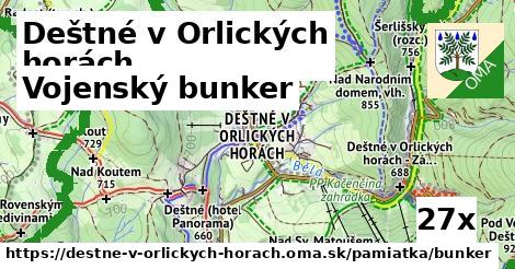 Vojenský bunker, Deštné v Orlických horách