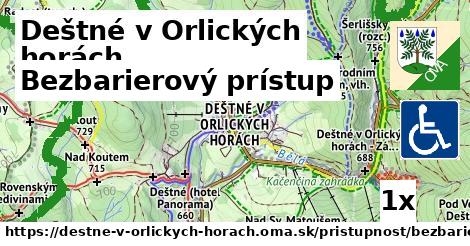 Bezbarierový prístup, Deštné v Orlických horách