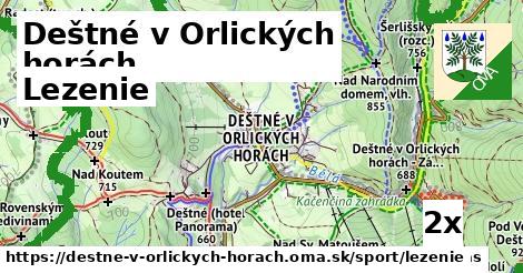 Lezenie, Deštné v Orlických horách