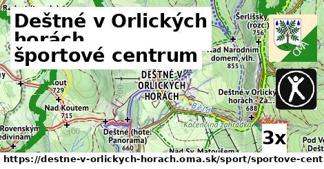 športové centrum, Deštné v Orlických horách