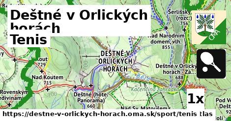 Tenis, Deštné v Orlických horách