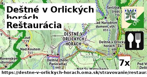 Reštaurácia, Deštné v Orlických horách