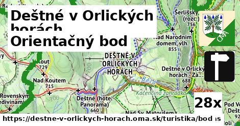 Orientačný bod, Deštné v Orlických horách