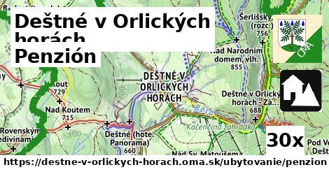 Penzión, Deštné v Orlických horách