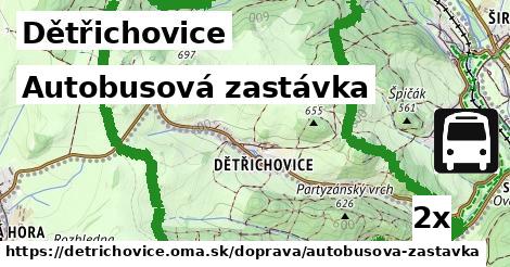 Autobusová zastávka, Dětřichovice