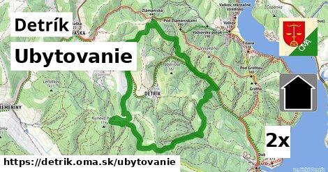 ubytovanie v Detrík