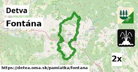 Fontána, Detva