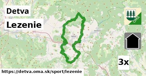 Lezenie, Detva