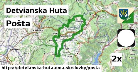 Pošta, Detvianska Huta