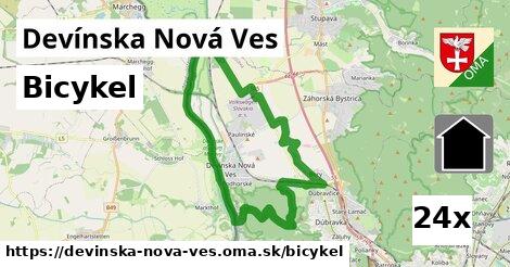 bicykel v Devínska Nová Ves