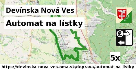 Automat na lístky, Devínska Nová Ves