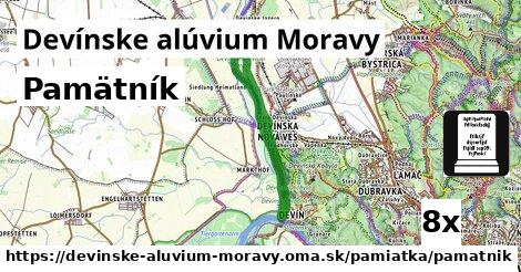 Pamätník, Devínske alúvium Moravy