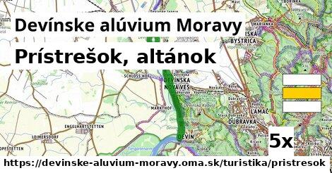 Prístrešok, altánok, Devínske alúvium Moravy