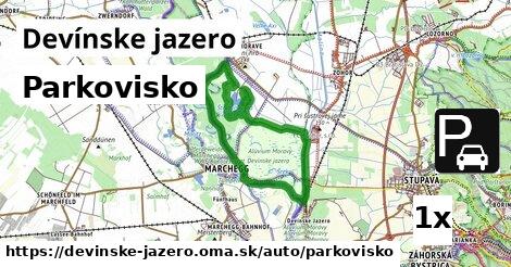 parkovisko v Devínske jazero