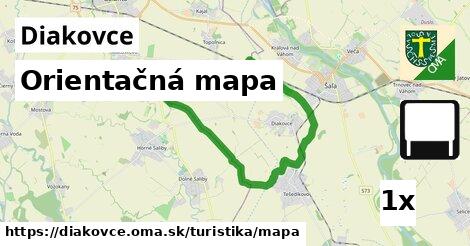 orientačná mapa v Diakovce