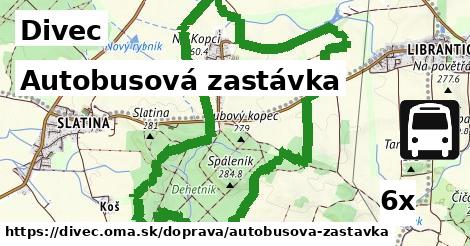 Autobusová zastávka, Divec