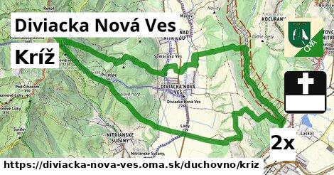 Kríž, Diviacka Nová Ves