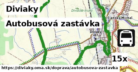 Autobusová zastávka, Diviaky