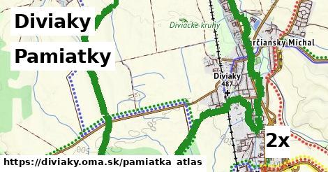 pamiatky v Diviaky