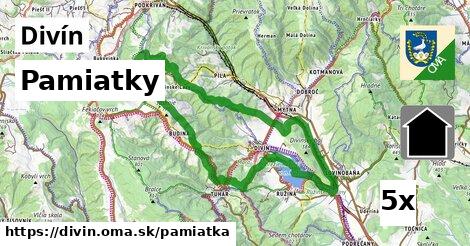 pamiatky v Divín